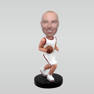 Personalized custom basketball bobblehead doll