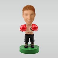 Personalized custom Boxer bobbleheads