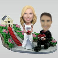 Personalized custom Church wedding bobblehead