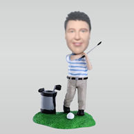 Personalized custom golf bobble head