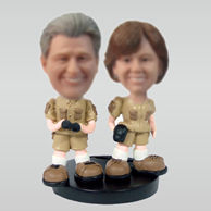 Personalized custom Happiness couple bobble heads