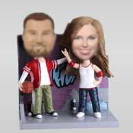 Personalized custom happy couple bobble head