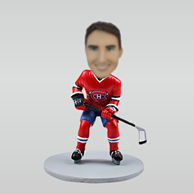 Personalized custom Hockey Players bobble heads