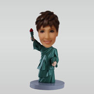 Personalized custom Statue of Liberty bobbleheads