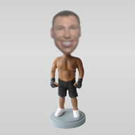 Personalized custom strong man bobble heads