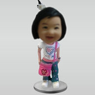 Personalized Customized Cute Girl bobbleheads