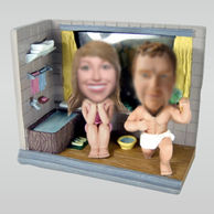 Personalized Personalized custom bath couple bobbleheads