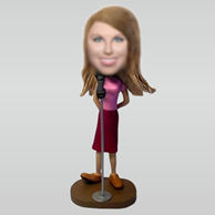Personalized Personalized custom Singer bobbleheads