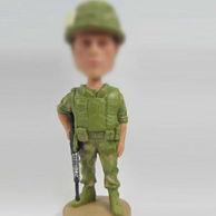 Soldier bobble head doll