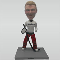 Personalized custom hockey athlete bobbleheads