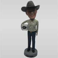 Custom Cowboy bobble heads