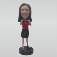 Custom Short black skirt bobbleheads