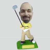 Personalized custom golf bobble head