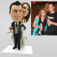 Wedding Bobbleheads Football Lover-10745