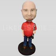 Male Clarinet Player Bobble head-11088