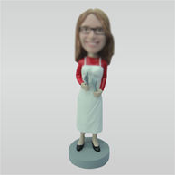 Custom Mom in cooking bobbleheads