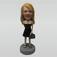 Custom Strapless short skirts bobbleheads