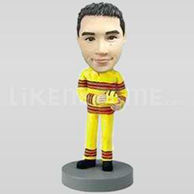 Custom Bobblehead Fireman w43-11137