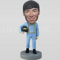 Custom Bobblehead Pilot w54-11144