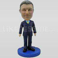 Custom Bobblehead Man Well Dressed 5-11163