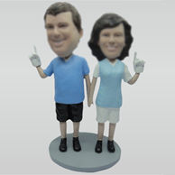 Custom funny Dad and Mom bobbleheads