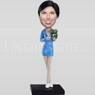 Custom Bobblehead Woman Casual 9-11322