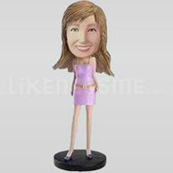 Custom Bobblehead Woman Casual 2-11330