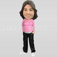 Custom Bobblehead Woman Casual 5-11331