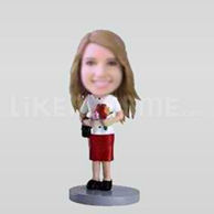 Custom Bobblehead Woman Casual 10-11333