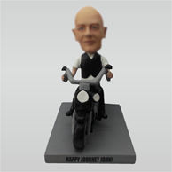 Personalized custom man with Moto bobble heads