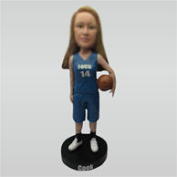 Custom female Basketball bobble heads