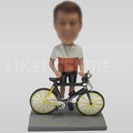 Bike Rider Bobble Head Doll-2-11013