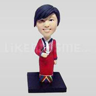 Custom Bobblehead Woman Casual 18-11491