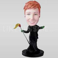 Custom Bobblehead Witch-11495