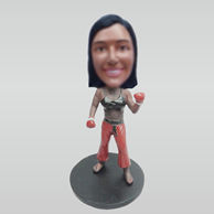 Personalized custom pugilism bobbleheads