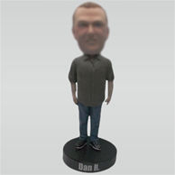 Custom blue jeans male bobbleheads