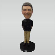 Custom happy male bobbleheads