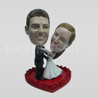 Personalized custom sweet wedding bobblehead