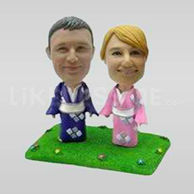 Japanese Kimono Couple Bobbleheads-11659