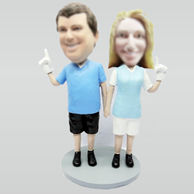 Personalized custom couple bobble head