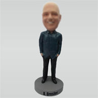 Custom blue shirt man bobbleheads