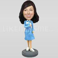 Personalized Female Nurse Bobblehead-11691