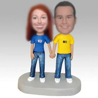 Personalized custom couple bobblehead