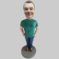 Customized casual funny man bobble head