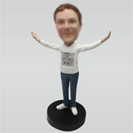 Custom white soes bobbleheads