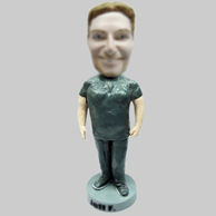 Personalized custom casual man bobbleheads