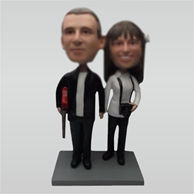 Custom weet wedding bobble heads doll