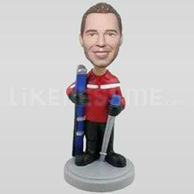 Handsome Skiing Bobblehead-11786