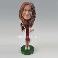 Personalized custom femal doctor bobbleheads