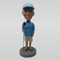 Custom Khaki shorts bobble heads